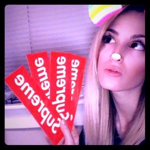 Supreme box logo stickers - price for 10